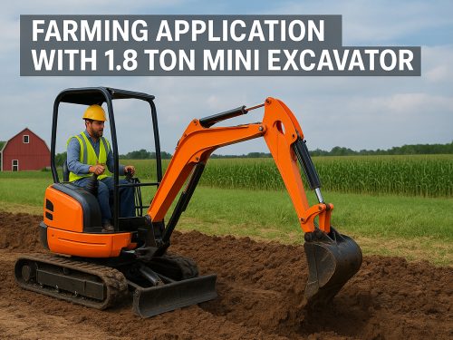 Agricultural Efficiency with a 1.8 Ton Compact Crawler Excavator