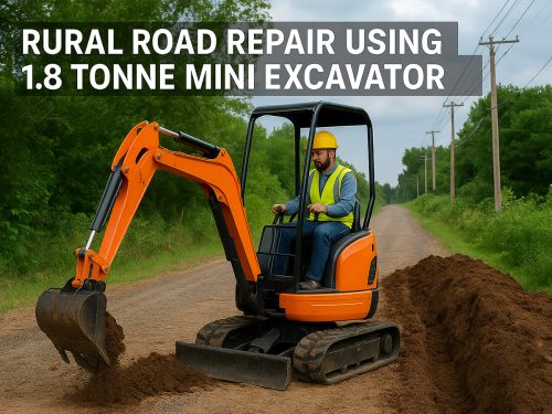 Rural Road Repair Using a 1.8 Tonne Mini Excavator