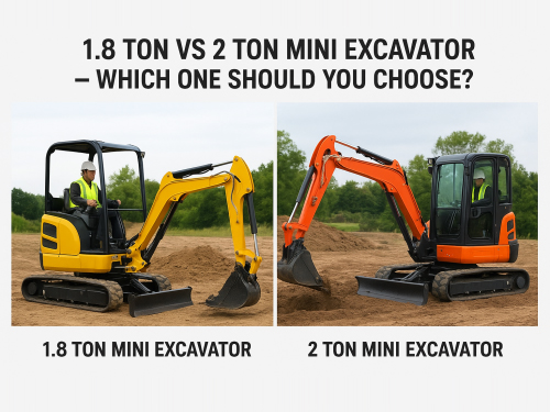 1.8 Ton vs 2 Ton Mini Excavator — Which One Should You Choose?